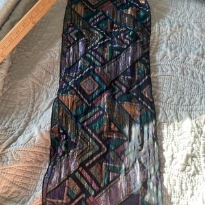 Carolyne Barton night wear glitter shimmer scarf belt head band accessory disco